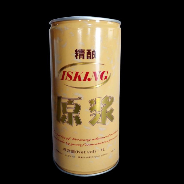 青岛大白金精酿原浆啤酒黄桶1L图4