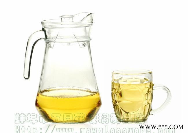 啤酒玻璃杯 玻璃果汁冷水壶 现货玻璃杯图2