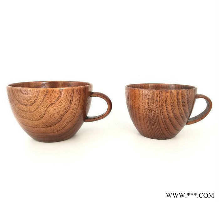 直销木质把手啤酒杯  酸枣木大茶杯子 木质酒杯 可做儿童饭碗图3