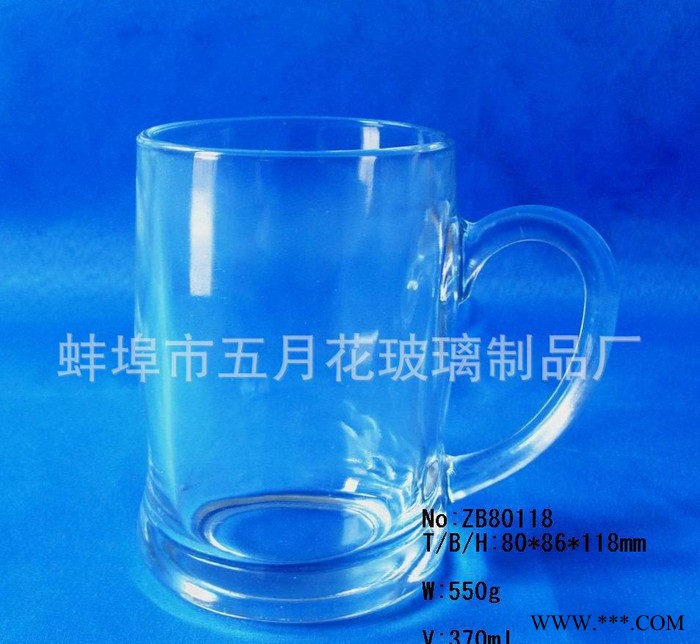 定制玻璃杯 高白料把手啤酒杯 可定制logo图2
