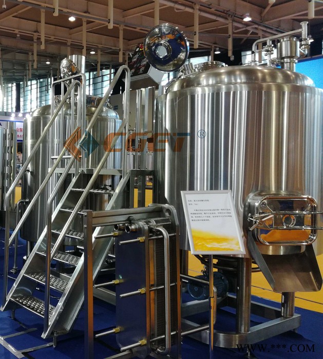 山东中德500L 精酿啤酒设备 小型酿酒厂 大型餐饮自酿设备图6
