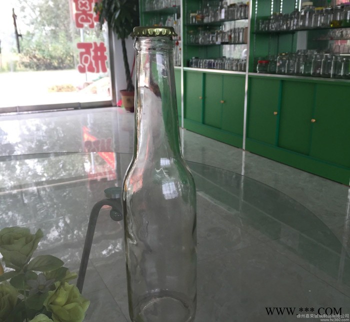 **275ml啤酒玻璃瓶 饮料玻璃瓶 可喷涂烤花 配套瓶口盖图2