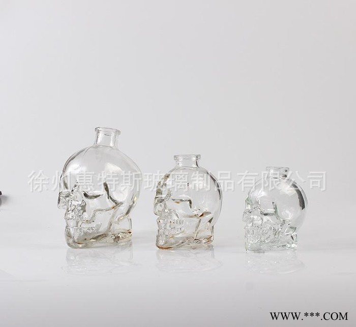 创意水晶骷髅头酒瓶玻璃杯红酒瓶啤酒杯海盗酒杯伏特加杯子糖果瓶图2
