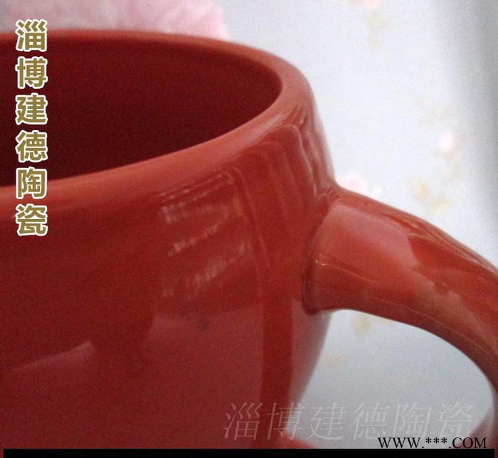 生产陶瓷鼓肚杯陶瓷色釉杯啤酒杯鼓肚陶瓷杯可来样定制logo图3