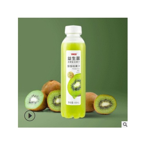 488ml*5瓶YECO益生菌发酵复合果汁饮料猕猴桃果味一件代发图2