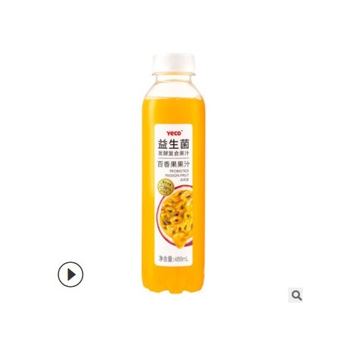 488ml*5YECO益生菌发酵复合果汁饮料百香果果味一件代发