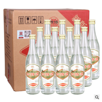 四特酒光瓶52度 500ml*12瓶 箱装 特香型白酒整箱