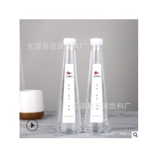 亚源定制水 矿泉水定制 可做烫金烫银版380ml *24新瓶型新工艺图2