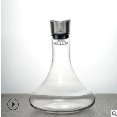 彦雅轩红酒家用水晶玻璃快速醒酒壶套装葡萄酒分酒器带过滤1.8L图3