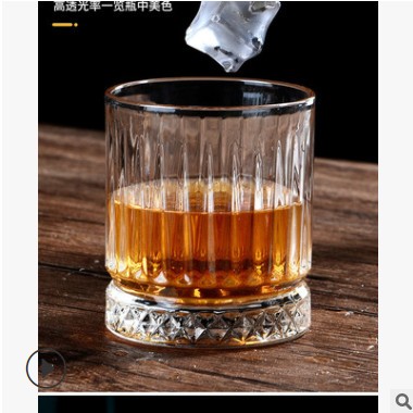 威士忌杯洋酒烈酒复古浮雕古典杯玻璃杯家用欧式ins加厚玻璃加厚图3