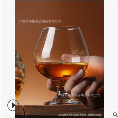加厚白兰地杯酒吧KTV专用玻璃洋酒杯白酒杯威士忌酒杯矮脚红酒杯图3