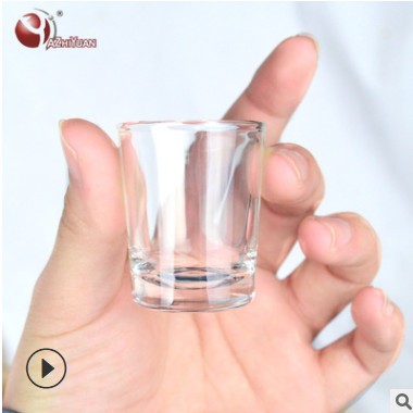 玻璃小酒杯烈酒杯白酒杯定制一口杯家用创意透明玻璃酒杯图2