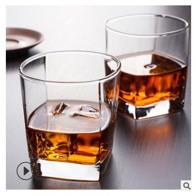 玻璃酒杯威士忌杯烈酒杯洋酒杯创意LOGO定制透明玻璃酒杯