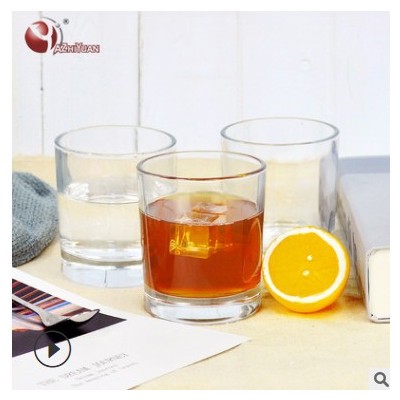 创意玻璃杯家用耐热透明酒杯威士忌酒杯饮料杯LOGO定制玻璃杯
