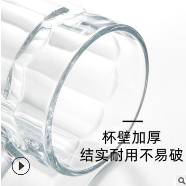 玻璃酒杯酒吧KTV加厚大容量啤酒杯logo定制啤酒杯图2