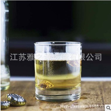 创意透明玻璃杯烈酒杯威士忌酒杯KTV酒吧LOGO定制玻璃啤酒杯