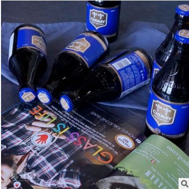 比利时进口啤酒 Chimay智美蓝帽啤酒330ml*24瓶 修道士精酿啤酒
