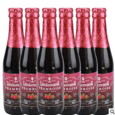 比利时进口林德曼精酿啤酒山莓水果味250ml*24瓶整箱批发图3