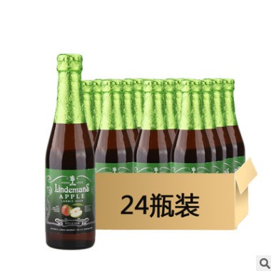 比利时进口精酿啤酒林德曼苹果水果啤酒250ml*24瓶整箱批发图2