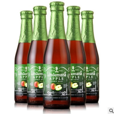 比利时进口精酿啤酒林德曼苹果水果啤酒250ml*24瓶整箱批发图3