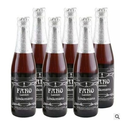 比利时进口精酿林德曼法柔啤酒水果味啤酒250ml*24整箱批发