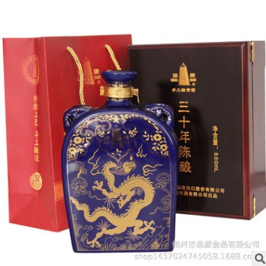 塔牌绍兴黄酒三十年陈酿花雕酒收藏级4瓶整箱礼盒装30年手工黄酒图3