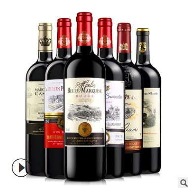 法国原瓶进口红酒 原装高端干红葡萄酒赤霞珠酒庄直供葡萄酒750ml图3