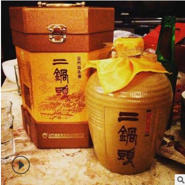 台湾金门高粱酒二锅头53度1000ml坛装纯粮食一公升高度白酒礼盒装图3