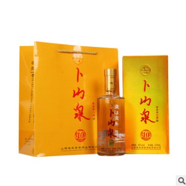 汾阳白酒定制礼盒42度白酒卜山泉10清香型杏花高粱白酒整箱批发图3