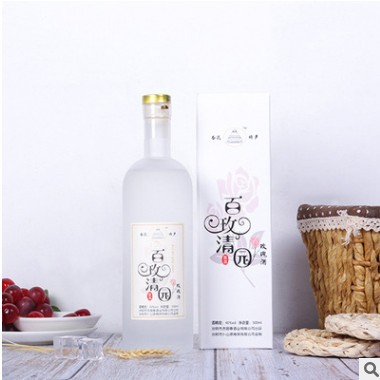 40度玫瑰露白酒定制礼盒百玫清园杏花玫瑰酒清香型玫瑰酒整箱批发图2