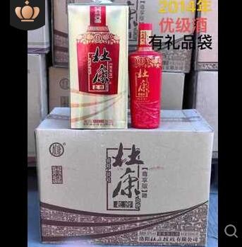 2014年库存老酒杜康控股白酒老窖50度整箱6瓶礼品袋批发处理图3