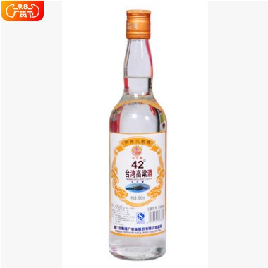 白酒 国产高粱酒金门金台顺台湾高粱酒42度浓香型 600ml*12瓶整箱