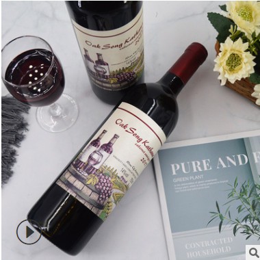 赤霞珠酒水代发工厂OEM贴牌加工定制红酒批发赤霞珠干红葡萄酒图2
