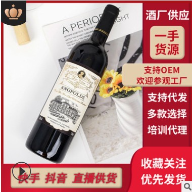 腾晖酒水厂家批发代发网红高度酒法国红酒干红葡萄酒750ml图3