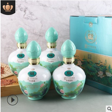 白酒杜康U80好运莲莲52度浓香型白酒整箱 礼盒装中秋送礼一件代发图3