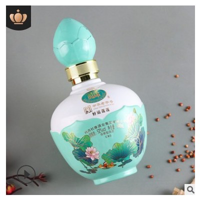 白酒杜康U80好运莲莲52度浓香型白酒整箱 礼盒装中秋送礼一件代发