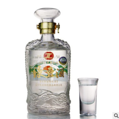 巨龙有机绿豆酒38度 500ml *6瓶整箱装浓香型粮食白酒批发图2