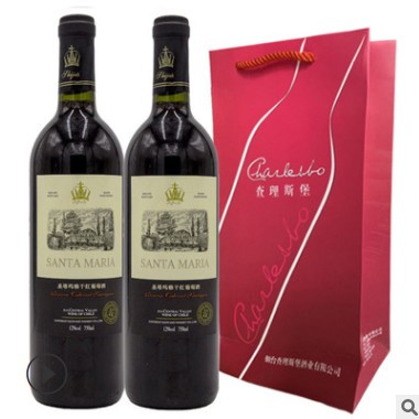 赤霞珠干红葡萄酒 法国红酒750ml双支礼盒装酒水饮料批发图3
