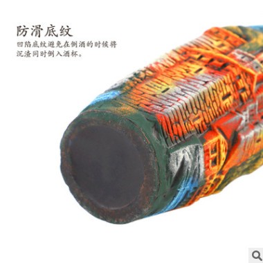 进口红酒格鲁吉亚陶罐半干葡萄酒1L装彩陶瓶葡萄酒摆件礼品批发图2