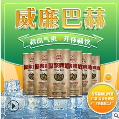 批发原浆啤酒 德国工艺全麦酿造 一升装精酿白啤酒 一件代发啤酒图3