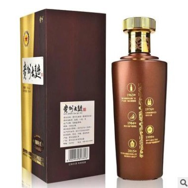 贵州大曲80年代2.0酱香型白酒整箱礼盒装 53度高粱老酒水一件代发图2