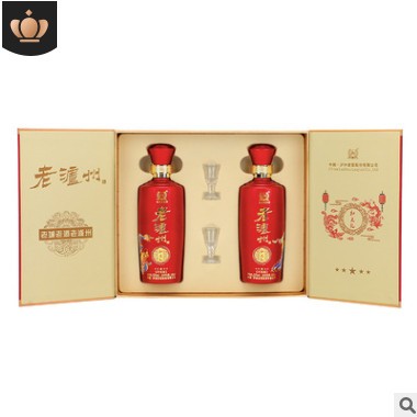 一件代发 老泸州和之礼盒装浓香型白酒 52度高度高粱粮食酒窖代理图2