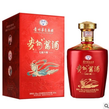 一件代发贵州茅台镇酒厂贵州酱酒七窖六顺53度柔和酱香型白酒整箱图2