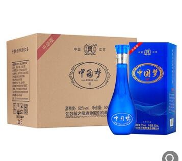 中国梦白酒 52度500ml原浆老酒粮食高粱酒批发一件代发白酒礼盒装