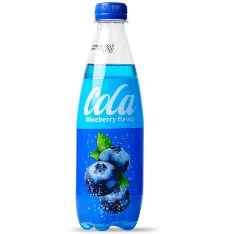 进口碳酸饮料晃动蓝莓味蓝色可乐水蜜桃樱花味网红汽水汽泡水批发图2