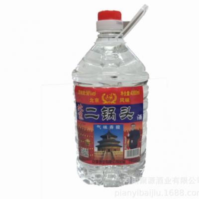 厂家供应桶装白酒北京二锅头4L*4桶56度浓香型白酒