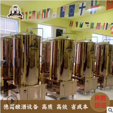 精酿啤酒设备 自酿啤酒设备 扎啤设备厂家 买设备送德国工艺配方图1