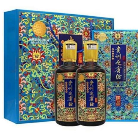 贵州迎宾酒53度酱香型白酒匠品500ml*6瓶整箱纯粮食礼盒装高度酒图1