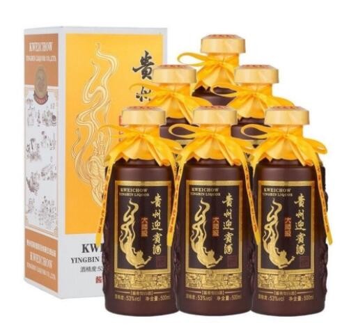 白酒批发 贵州迎宾酒 纯粮酿造53度酱香型500ml*6瓶整箱图3