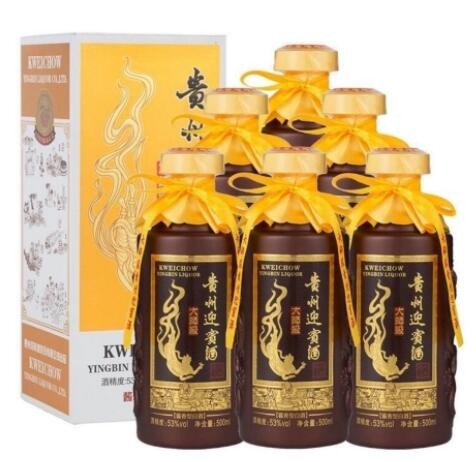 白酒批发 贵州迎宾酒 纯粮酿造53度酱香型500ml*6瓶整箱图2